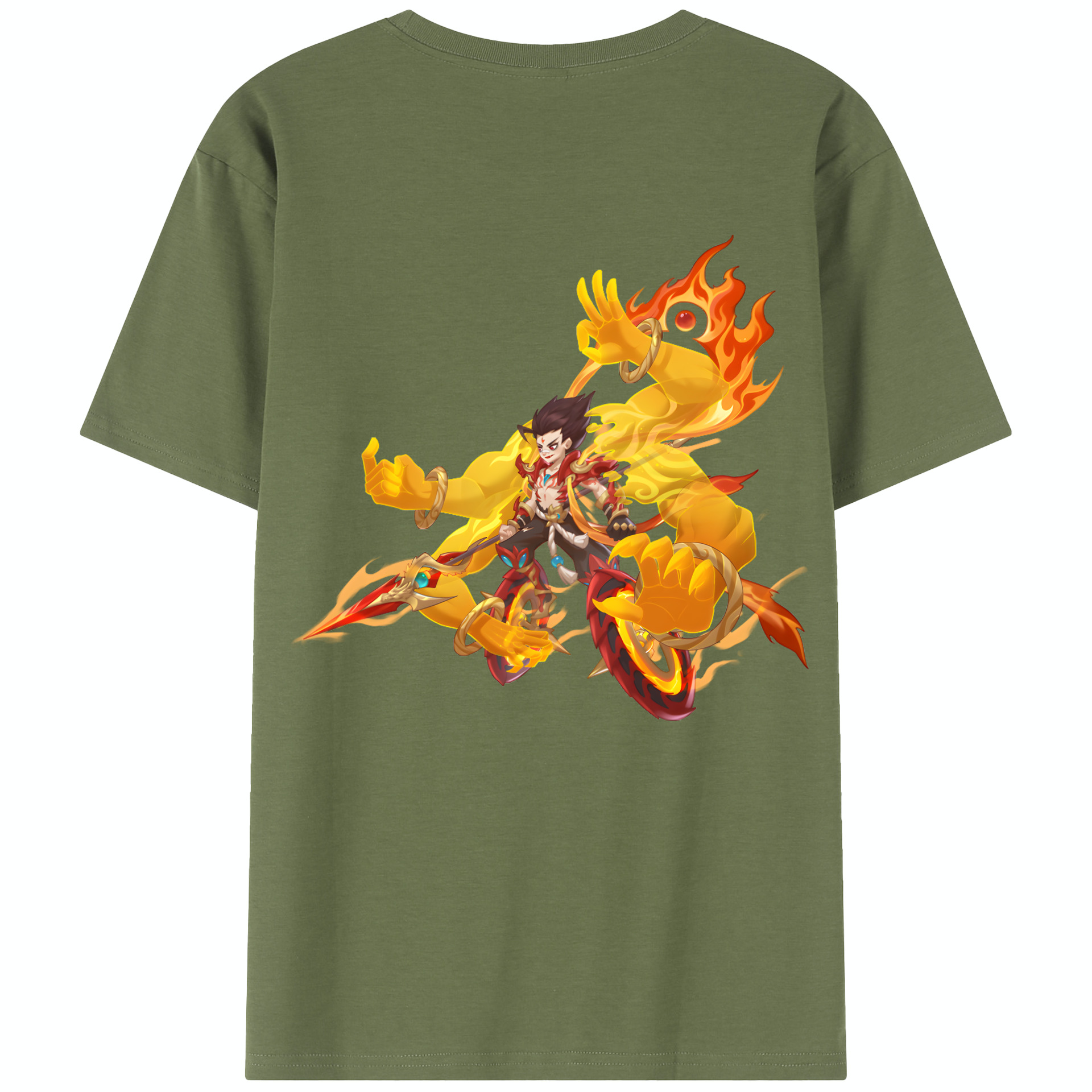 Ne Zha 2 ナタ 魔童の大暴れ 綿100％半袖Tシャツ（背面プリント）